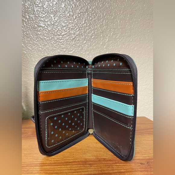 Chala Bags Chala Zip Around Wallet Ladybug Ladybird Mint Sage Green